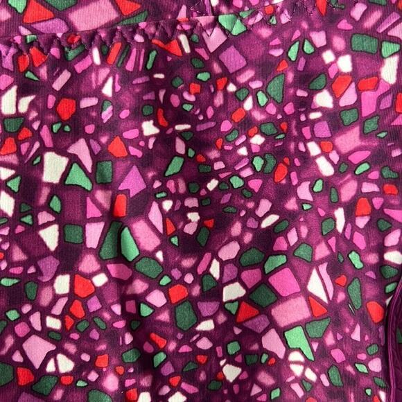 Lululemon Real Quick Crop Leggings Paradise Camo Multi Regal Plum Size 4 - Picture 8 of 10